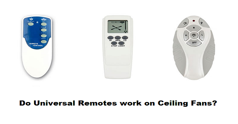 do universal remote work on ceiling fans