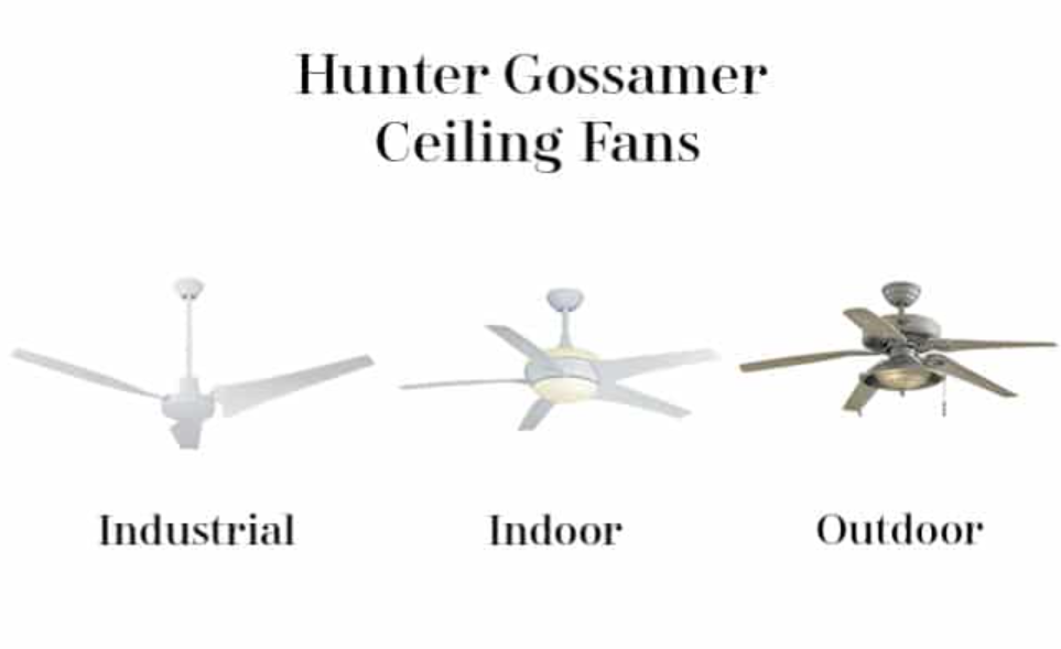 hunter gossamer ceiling fans
